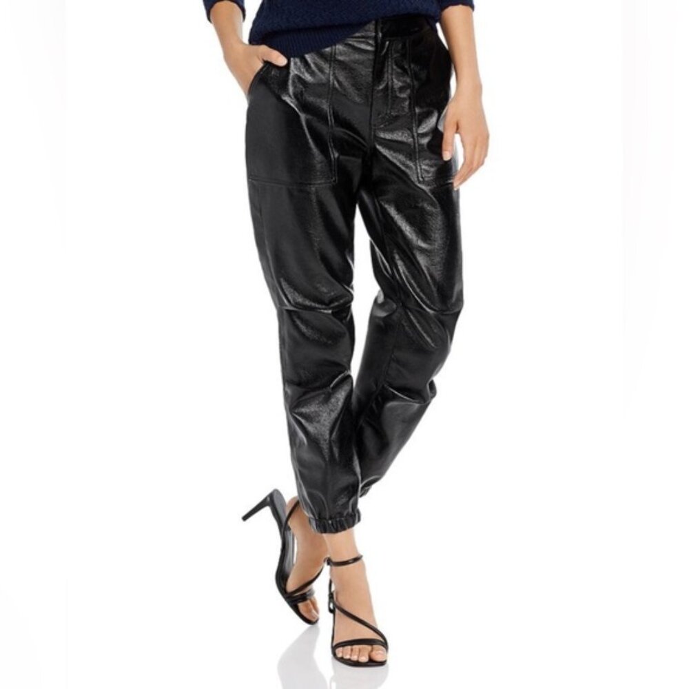 Joie shiny patent designer pants size 0